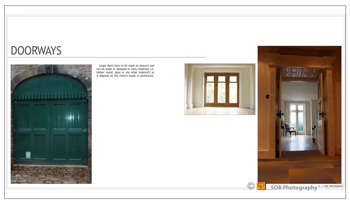 Description of large doorways